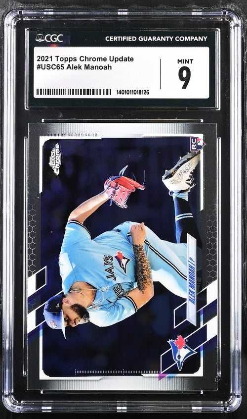 2021 Topps Chrome Update #USC65 Alek Manoah CGC 9 (Rookie)