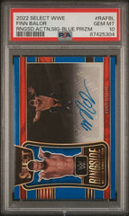 2022 Select WWE Ringside Action Signatures Prizms Blue #RAFBL Finn Balor #38/49 PSA 10 | Eastridge Sports Cards
