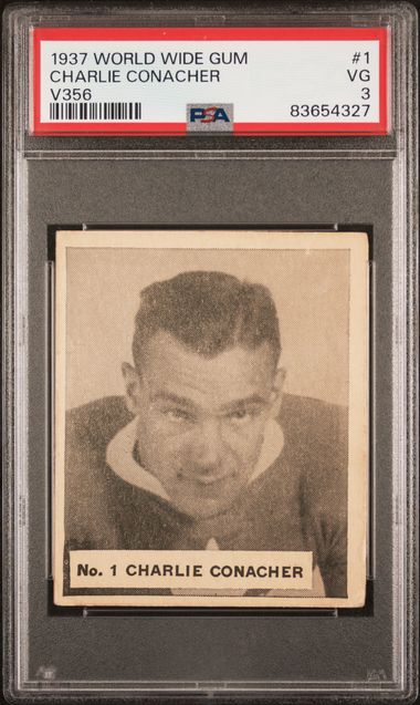 1937-38 V356 World Wide Gum #1 Charlie Conacher PSA 3 | Eastridge Sports Cards