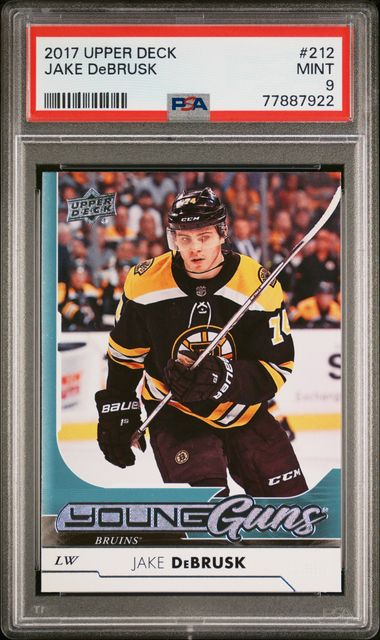 2017-18 Upper Deck #212 Jake DeBrusk PSA 9 (Rookie)