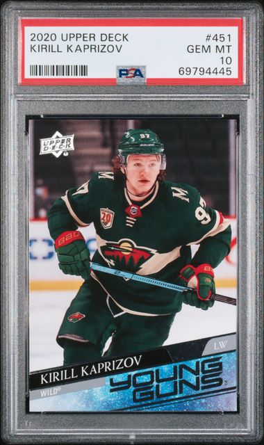 2020-21 Upper Deck #451 Kirill Kaprizov PSA 10 (Rookie)