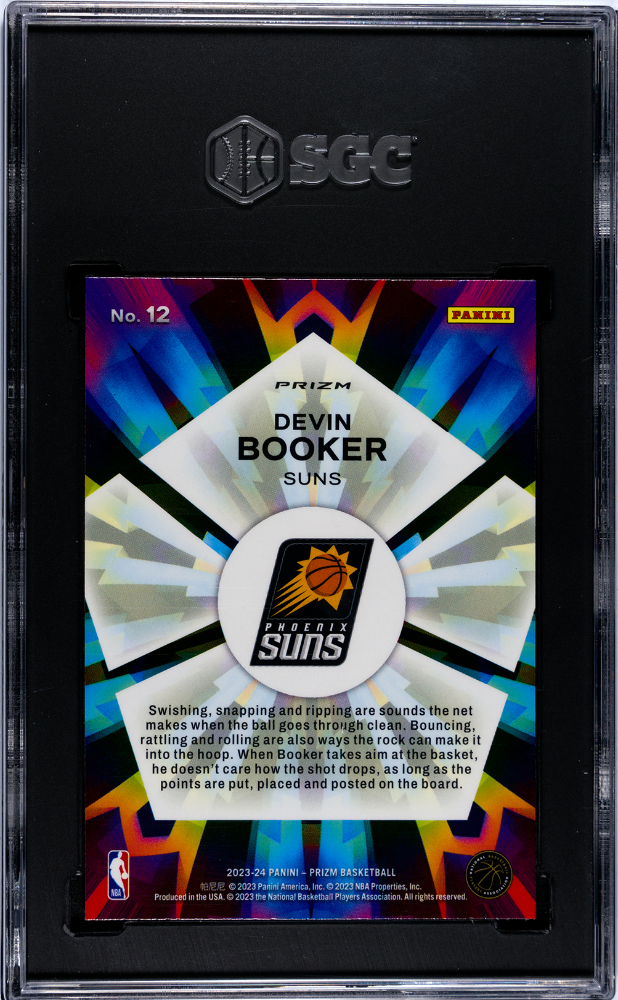 2023-24 Panini Prizm Kaleidoscope Silver Prizm #12 Devin Booker SGC 10