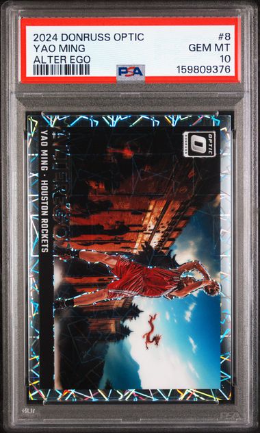 2024-25 Donruss Optic Alter Ego #8 Yao Ming PSA 10