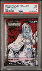 2015 Upper Deck Marvel Vibranium Molten #22 Emma Frost #147/299 PSA 9 | Eastridge Sports Cards