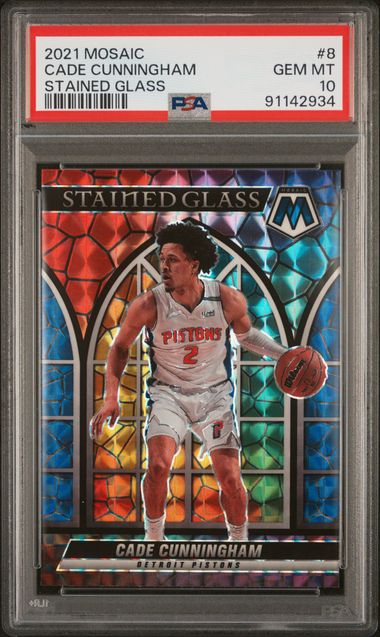 2021-22 Panini Mosaic Stained Glass #8 Cade Cunningham PSA 10 (Rookie) | Eastridge Sports Cards