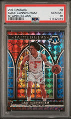 2021-22 Panini Mosaic Stained Glass #8 Cade Cunningham PSA 10 (Rookie) | Eastridge Sports Cards