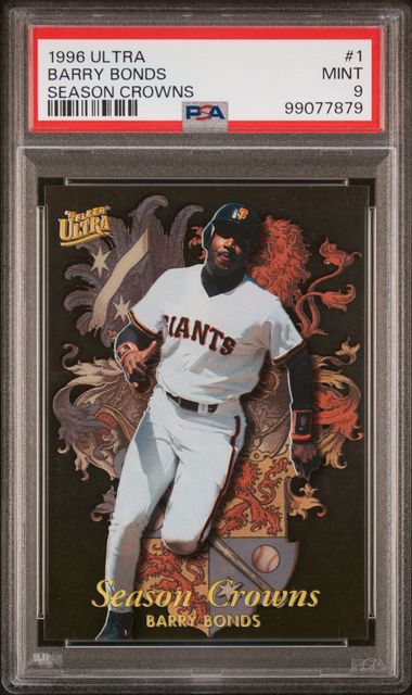1996 Ultra Season Crowns #1 Barry Bonds PSA 9