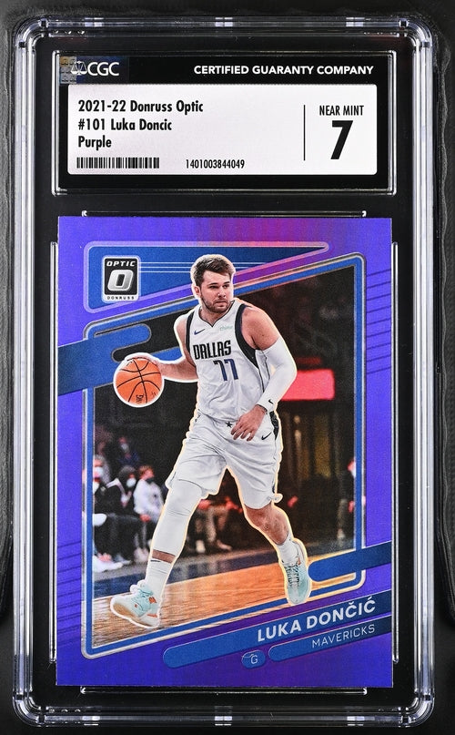 2021-22 Donruss Optic Purple #101 Luka Doncic CGC 7