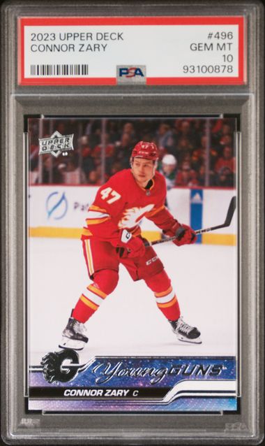 2023-24 Upper Deck #496 Connor Zary PSA 10 (Rookie)