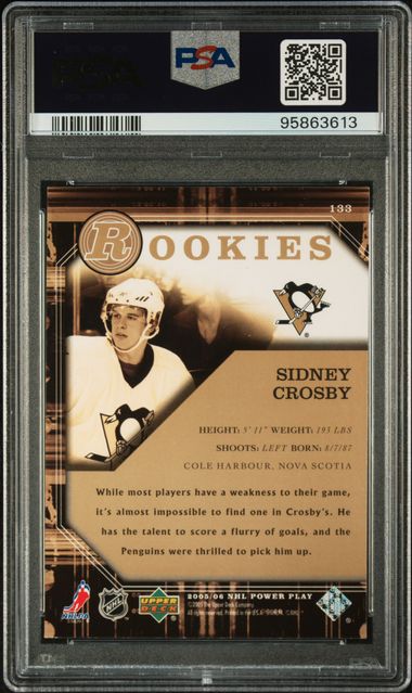 2005-06 Upper Deck Power Play #133 Sidney Crosby PSA 9 (Rookie) | Eastridge Sports Cards