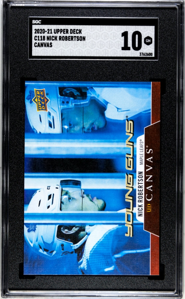 2020-21 Upper Deck Canvas #C118 Nick Robertson SGC 10
