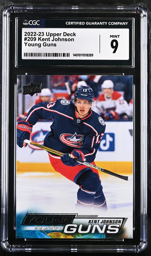 2022-23 Upper Deck #209 Kent Johnson CGC 9 (Rookie)