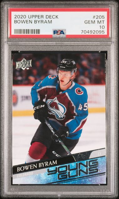 2020-21 Upper Deck #205 Bowen Byram PSA 10 (Rookie)