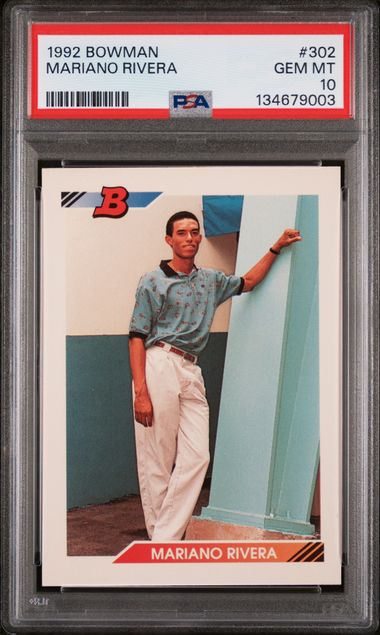 1992 Bowman #302 Mariano Rivera PSA 10 (Rookie)
