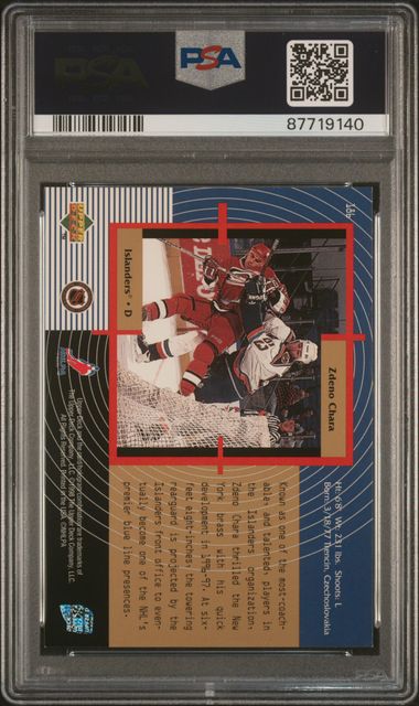 1997-98 SP Authentic #186 Zdeno Chara PSA 8 (Rookie) | Eastridge Sports Cards