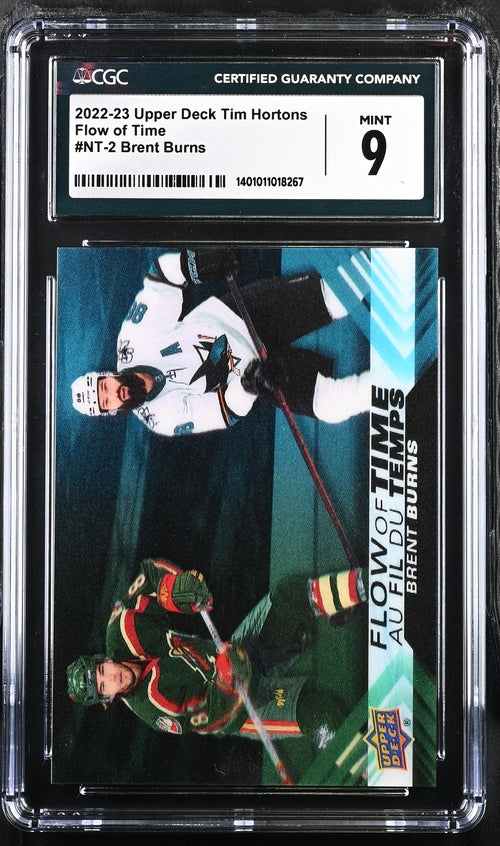 2022-23 Upper Deck Tim Hortons Flow of Time #NT-2 Brent Burns CGC 9