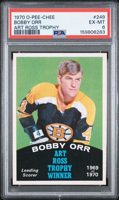 1970-71 O-Pee-Chee #249 Bobby Orr PSA 6