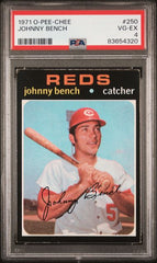 1971 O-Pee-Chee #250 Johnny Bench PSA 4 | Eastridge Sports Cards