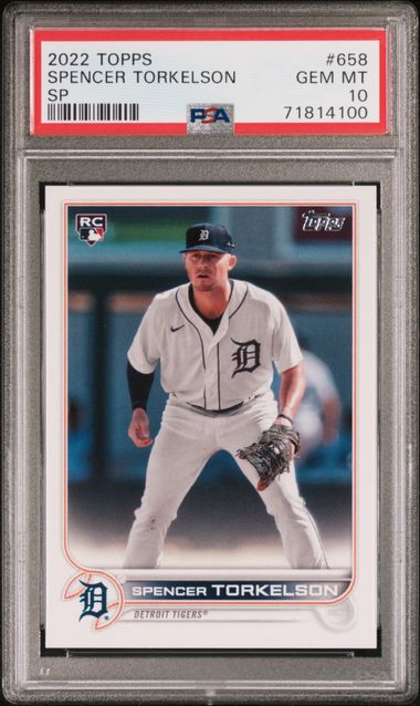 2022 Topps Image Variation SP #658 Spence Torkelson PSA 10 (Rookie)