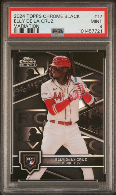 2024 Topps Chrome Black Rookie Design Variations #17 Elly De La Cruz PSA 9 (Rookie) | Eastridge Sports Cards