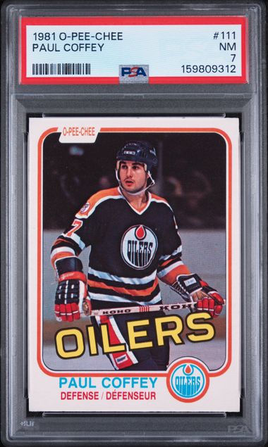 1981-82 O-Pee-Chee #111 Paul Coffey PSA 7 (Rookie)