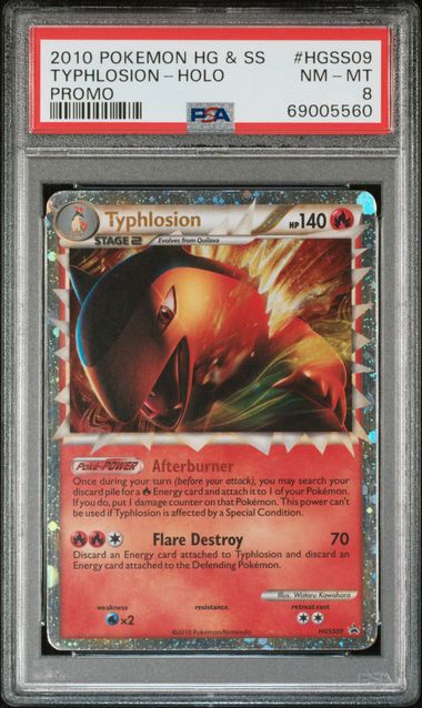 2010 Pokemon HeartGold & SoulSilver Promo #HGSS09 Typhlosion- Holo PSA 8