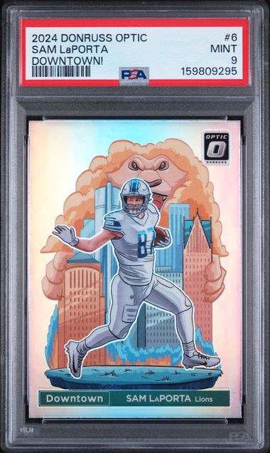 2024 Donruss Optic Downtown! #6 Sam LaPorta PSA 9