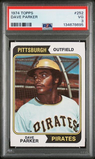 1974 Topps #252 Dave Parker PSA 3 (Rookie)