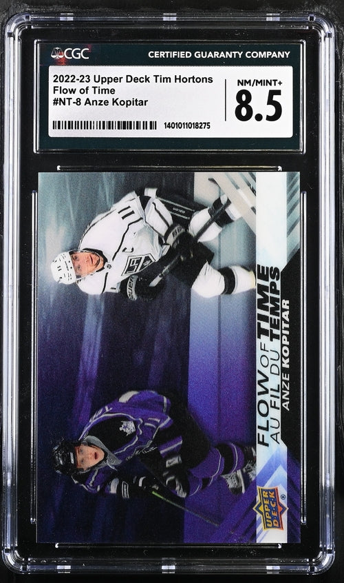 2022-23 Upper Deck Tim Hortons Flow of Time #NT-8 Anze Kopitar CGC 8.5