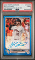2022 Topps Chrome Veteran Autograph Blue Refractor #CVAKT Kyle Tucker #007/150 PSA 9