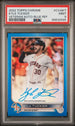 2022 Topps Chrome Veteran Autograph Blue Refractor #CVAKT Kyle Tucker #007/150 PSA 9