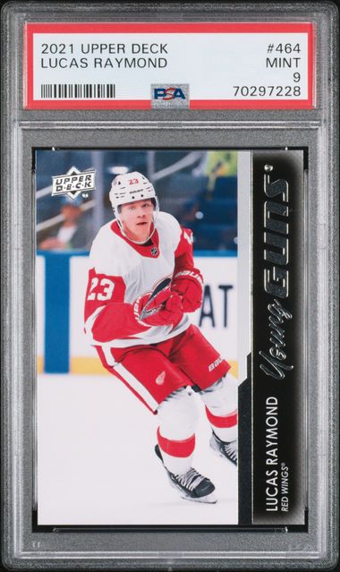 2021-22 Upper Deck #464 Lucas Raymond PSA 9 (Rookie) | Eastridge Sports Cards