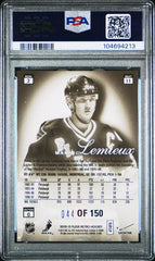 2012-13 Fleer Retro Flair Showcase Row 2 Legacy Collection #11 Mario Lemieux #044/150 PSA 8 | Eastridge Sports Cards
