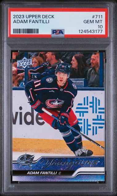 2023-24 Upper Deck #711 Adam Fantilli PSA 10 (Rookie)