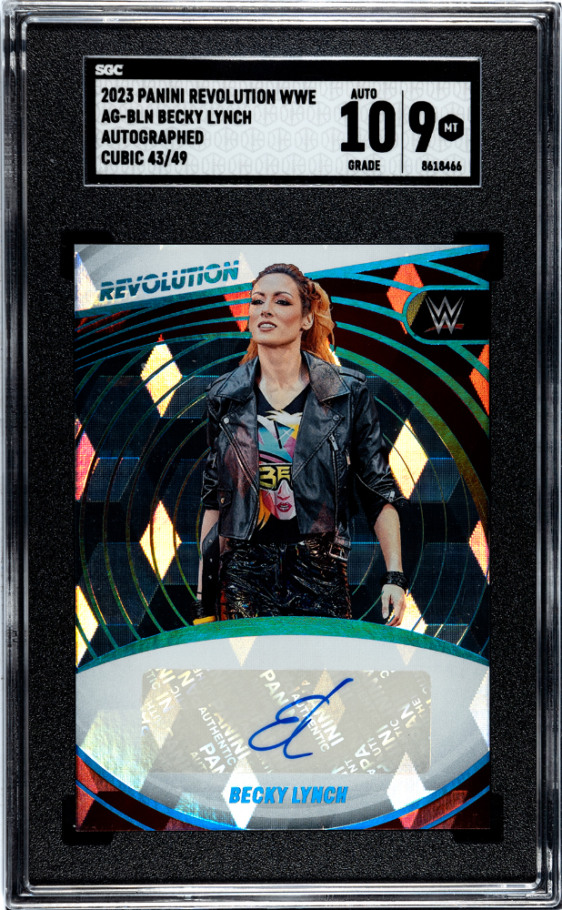 2023 Revolution WWE Autographs Cubic #AGBLN Becky Lynch #43/49 SGC 9 (Auto 10) | Eastridge Sports Cards