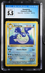 1999 Pokemon Base Set 1st Edition Shadowless #25 Dewgong CGC 5.5 | Eastridge Sports Cards