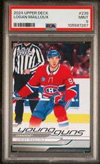2024-25 Upper Deck #239 Logan Mailloux PSA 9 (Rookie) | Eastridge Sports Cards