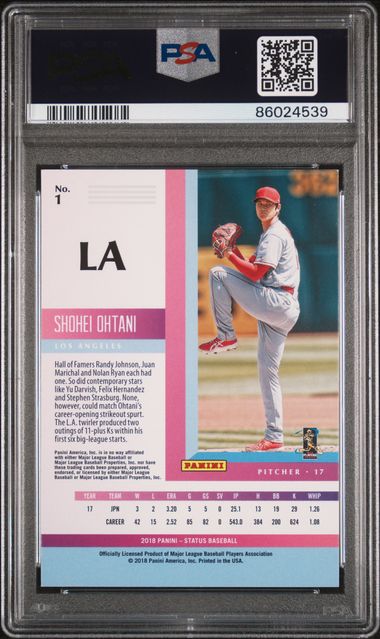2018 Panini Chronicles Status #1 Shohei Ohtani PSA 9 (Rookie)