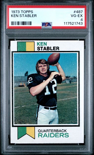 1973 Topps #487 Ken Stabler PSA 4 (Rookie)