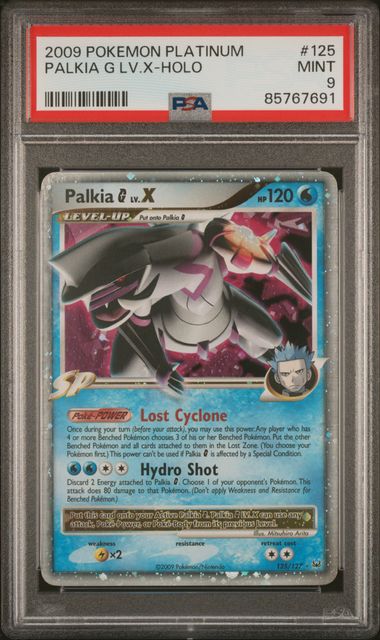 2009 Pokemon Platinum #125 Palkia G LV. X- Holo PSA 9