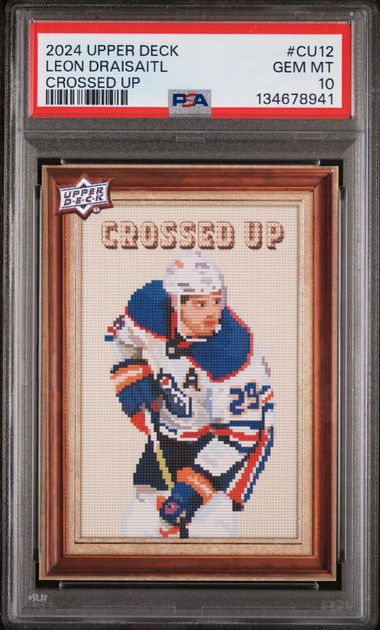 2024-25 Upper Deck Crossed Up #CU12 Leon Draisaitl PSA 10