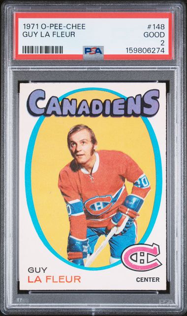 1971-72 O-Pee-Chee #148 Guy La Fleur PSA 2 (Rookie)