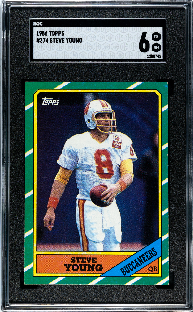 1986 Topps #374 Steve Young (Rookie)