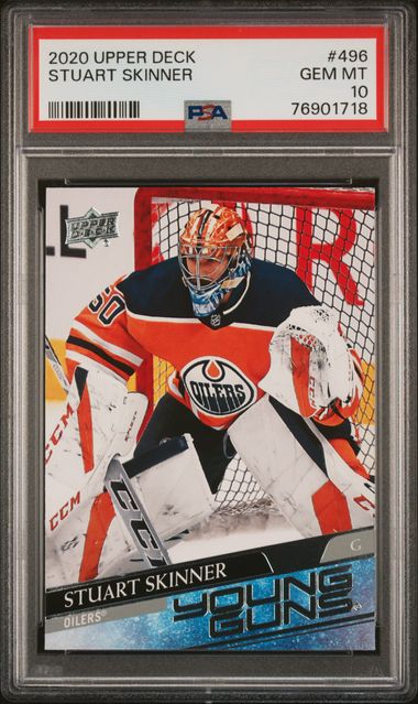 2020-21 Upper Deck #496 Stuart Skinner PSA 10 (Rookie)