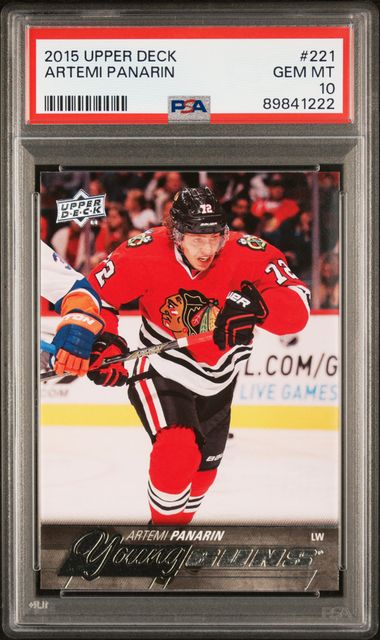 2015-16 Upper Deck #221 Artemi Panarin PSA 10 (Rookie)