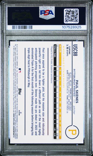 2024 Topps Chrome Update X-Fractors #USC88 Paul Skenes PSA 10 (Rookie) | Eastridge Sports Cards