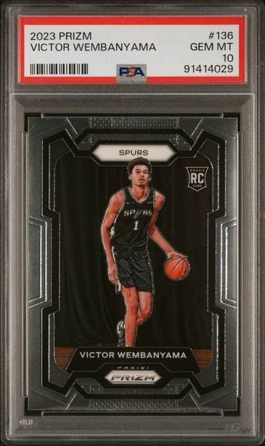 2023-24 Panini Prizm #136 Victor Wembanyama PSA 10 (Rookie)
