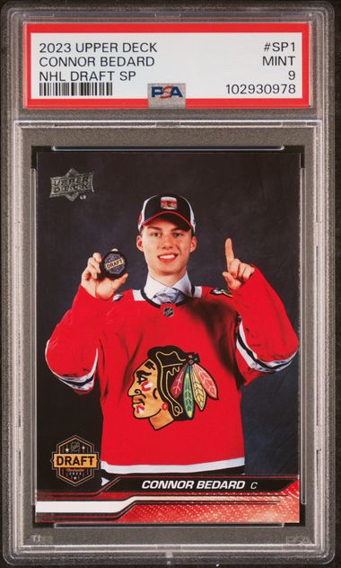 2023-24 Upper Deck NHL Draft SP #SP1 Connor Bedard PSA 9 (Rookie)