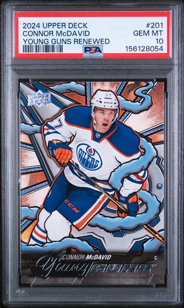 2024-25 Upper Deck Young Guns Renewed #201 Connor McDavid PSA 10