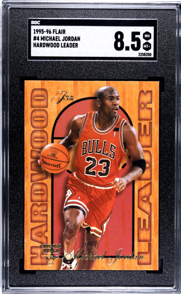 1995-96 Flair Hardwood Leader #4 Michael Jordan SGC 8.5